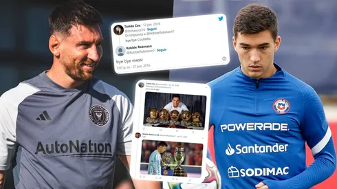 Robbie Robinson se olvidó de sus burlas a Lionel Messi.
