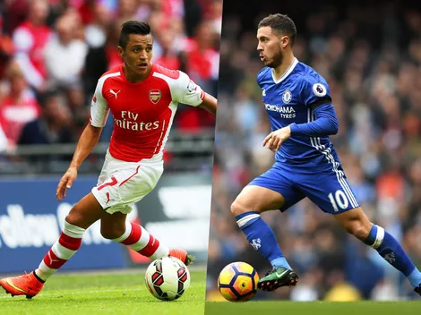 Caliente debate en Europa: ¿Alexis del Arsenal o Hazard del Chelsea?