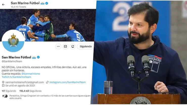 El Twitter parodia de San Marino tiene un nuevo seguidor.
