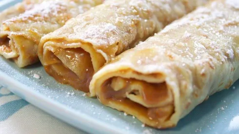 Receta de panqueques con manjar paso a paso