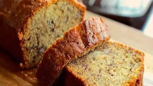 Receta de queque de plátano saludable