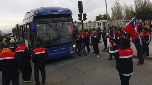 Paro del transporte público.