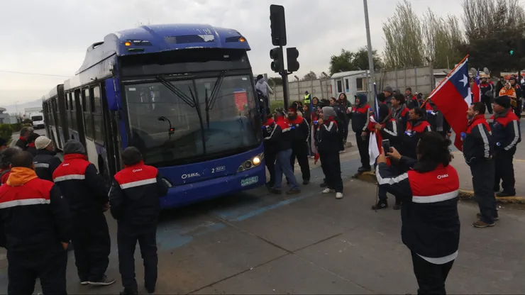 Paro del transporte público.