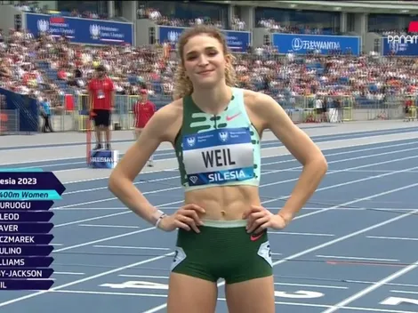 Martina Weil rompe récord nacional a nada de Santiago 2023