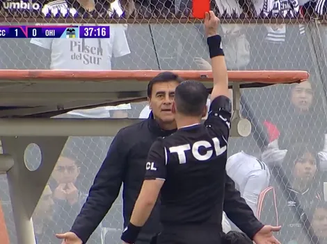 ¡Expulsado! Quinteros se gana la roja en Colo Colo vs O'Higgins