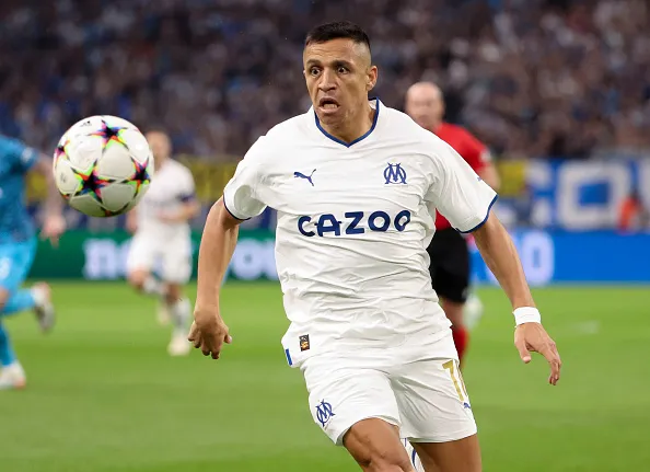 Alexis Sánchez viene de ser el mejor jugador del Marsella en la temporada 2022-23. | Foto: Getty Images.