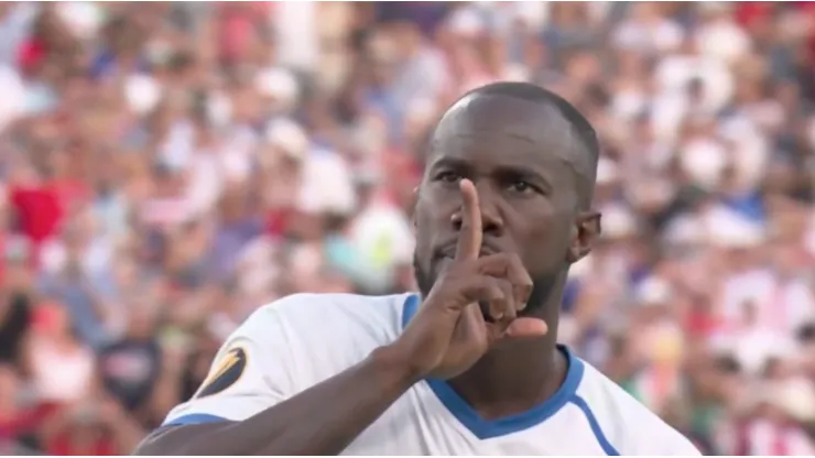 Çecilio Waterman celebra su gol ante Estados Unidos en la definición a penales