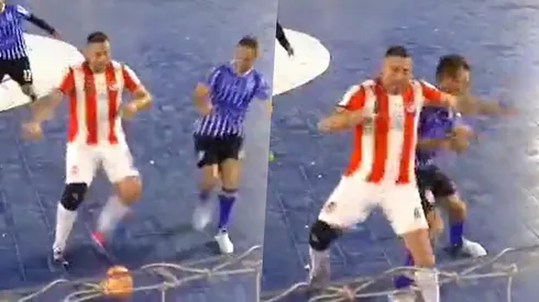 Loscocco le pegó a su rival un fuerte codazo que lo dejó KO.