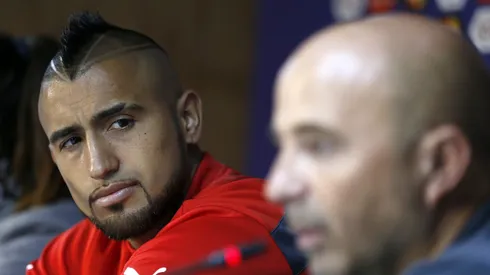 El distanciamiento claro de Vidal con Sampaoli en Flamengo.