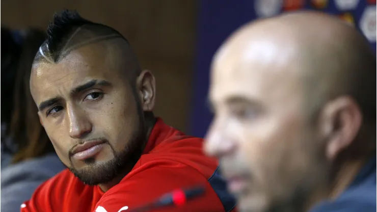 El distanciamiento claro de Vidal con Sampaoli en Flamengo.