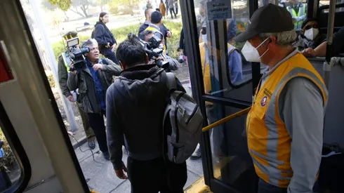 Nuevo balance del refuerzo de controles por evasion en buses del sistema Red.