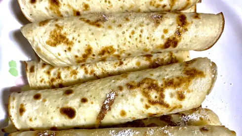 Receta de panqueques fácil para tu desayuno u once.