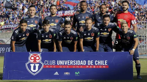 El último once de la U que había alcanzado la punta de la tabla... hasta hoy.