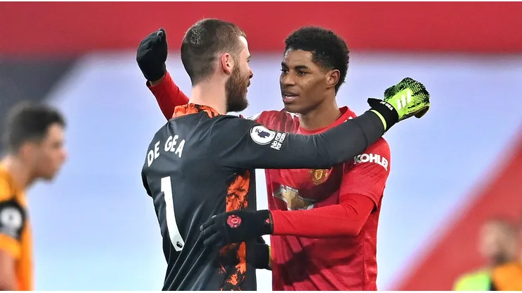 Rashford compartió durante ocho temporadas con De Gea en el United.