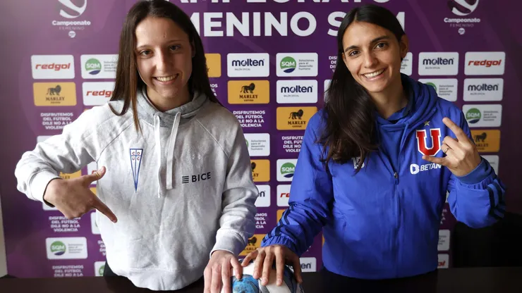 Las capitanas de Universidad de Chile y Universidad Católica adelantan el Clásico Universitario que dará inicio a la segunda rueda del Campeonato Femenino.