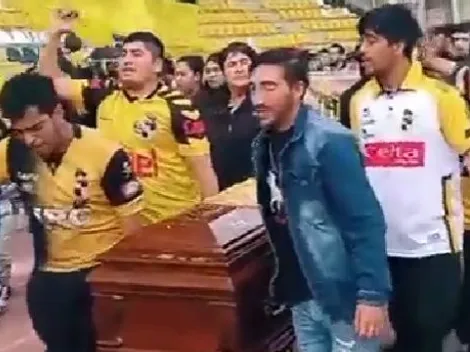 Otra vez: hinchas de Coquimbo despiden a barrista en el estadio