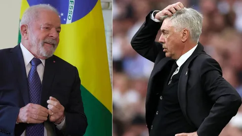 Lula da Silva, el presidente de Brasil, parece no querer mucho a Carlo Ancelotti como DT del Scratch.