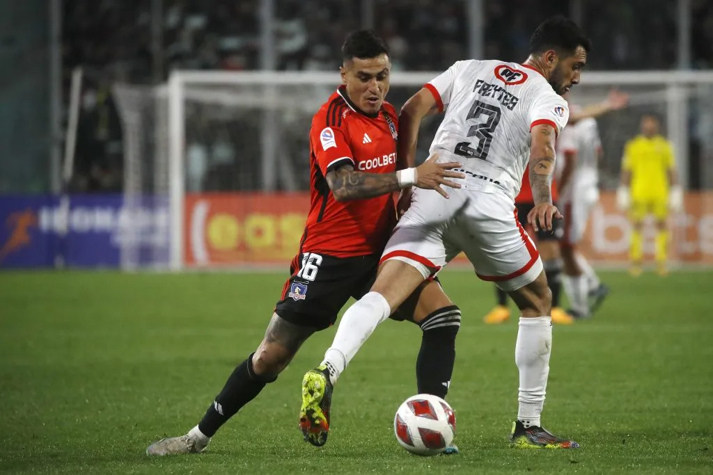 Futbol, Colo Colo vs Union La Calera. Cuartos de Final, Copa Chile 2023. El jugador de Colo Colo Dario Lezcano es  (Jonnathan Oyarzún/Photosport).