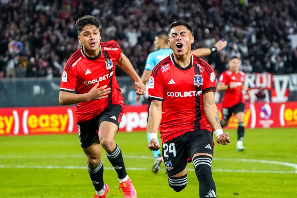 Así festejó Jordhy Thompson en el Monumental. (Guille Salazar/RedGol)