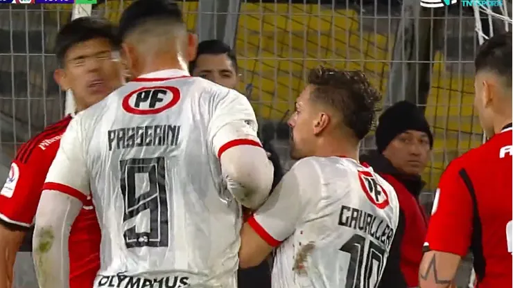 Por esta acción, Lucas Passerini fue expulsado en La Calera ante Colo Colo.