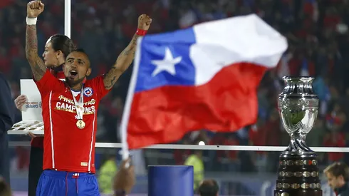 Arturo Vidal revivió el título de Chile en la Copa América 2015.