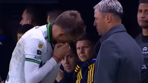 Una imagen muy particular dejó un ex Deportes Iquique en el último triunfo de Boca Juniors.