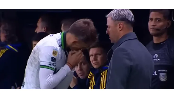 Una imagen muy particular dejó un ex Deportes Iquique en el último triunfo de Boca Juniors.