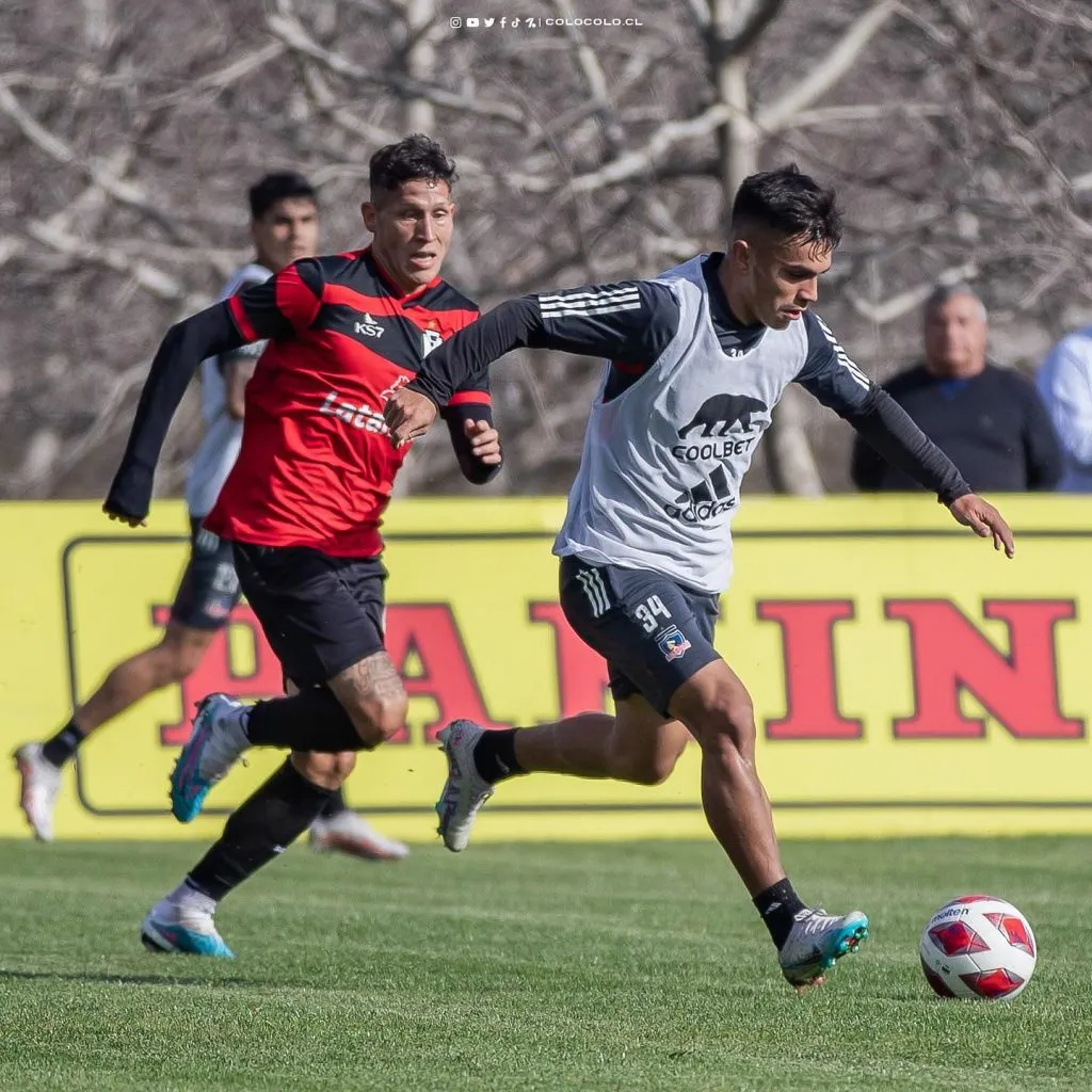 Vicente Pizarro fue el otro goleador de la jornada en que Colo Colo derrotó a Santiago Moring. Foto: Comunicaciones Colo Colo.