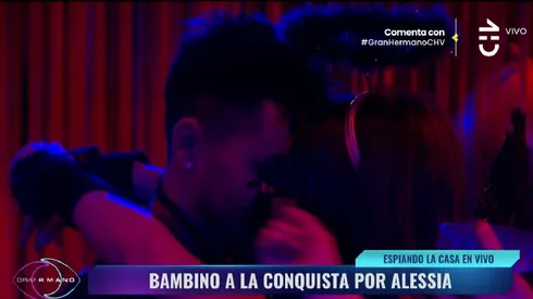Así fue el primer beso entre Alessia y Bambino en Gran Hermano