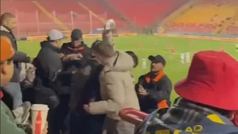 Un tenso ambiente se vivió en la tribuna del Santa Laura