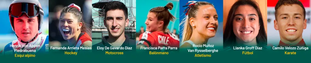 Estos son algunos deportistas que han brillado en la FEN UCHILE Foto FEN UCHILE.