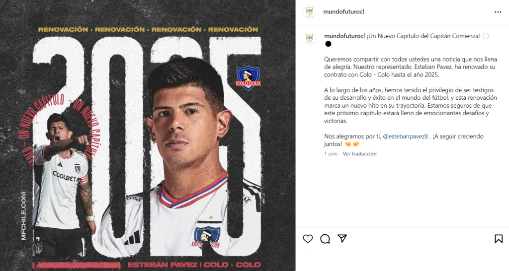 Captura Instagram Mundo Futuro.