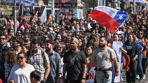 Marcha de profesores hasta la Seremi de Educación de Viña del Mar 29/08/2023