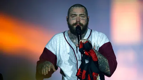 RIO DE JANEIRO, BRAZIL - SEPTEMBER 03: Post Malone performs at the Mundo Stage during the Rock in Rio Festival at Cidade do Rock on September 3, 2022 in Rio de Janeiro, Brazil. (Photo by Wagner Meier/Getty Images)