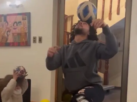 Falcón prepara el clásico como tierno profe de malabarismo