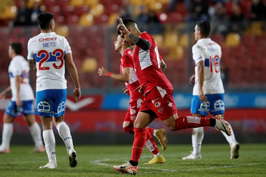 Patricio Rubio y su gesto contra la UC (Photosport)