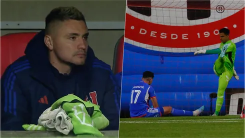 Cristóbal Campos fue suplente y miró desde el banquillo la derrota de la U ante Unión La Calera.