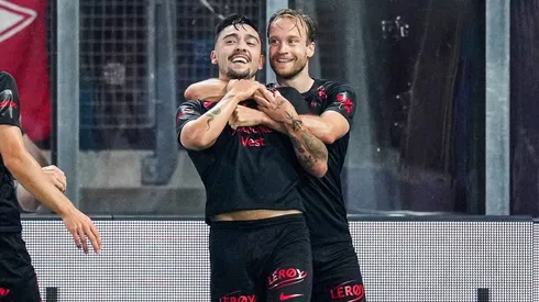 Niklas Castro anotó el gol del empate del SK Brann. Definen la llave como locales.