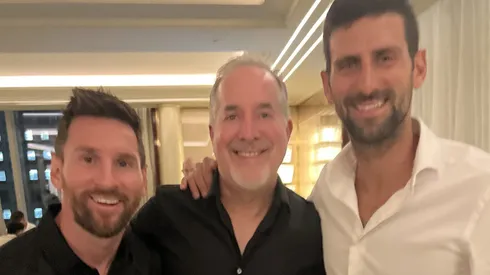 Lionel Messi se reune con Novak Djokovic en New York.