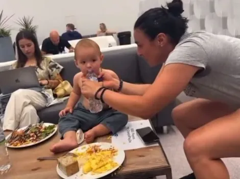 Juanito Jarry se deja querer: tenista top 5 de la WTA lo regalonea