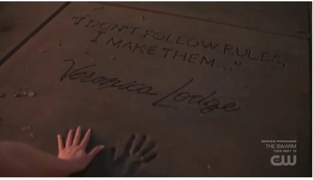 Veronica Lodge en el paseo de la fama de Hollywood.