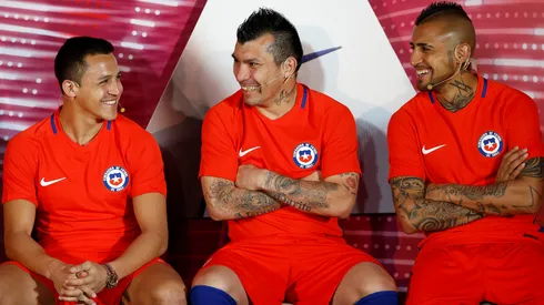 Gary Medel, Alexis Sánchez y Arturo Vidal, parte de la Generación Dorada.