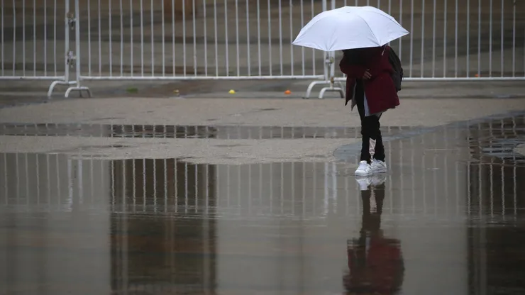 Lluvia en la Región Metropolitana.