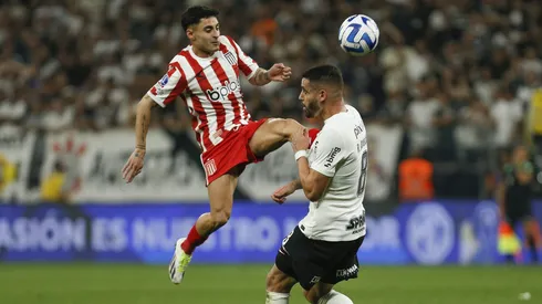 Javier Altamirano debutó como jugador de Estudiantes en la Copa Sudamericana.