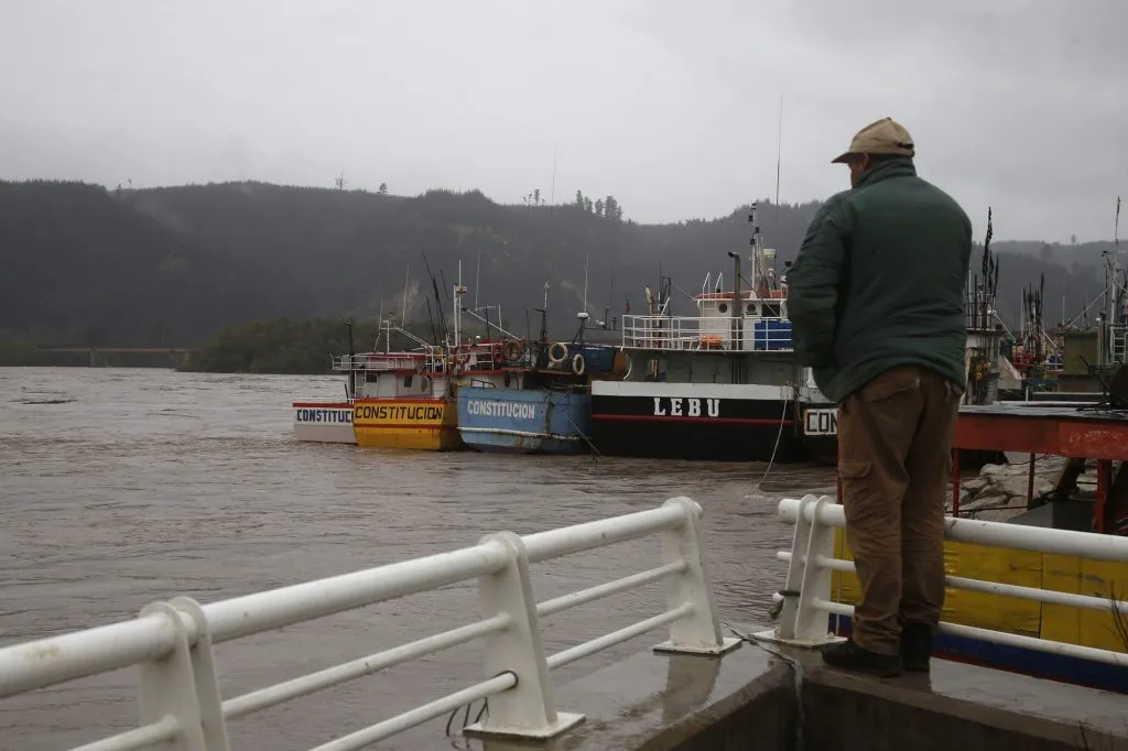Constitución, 21 de agosto de 2023 Crecida del Río Maule en el sector de Constitución y Quivolgo. José Robles/Aton Chile