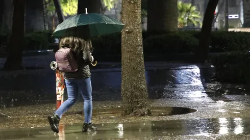 Lluvia en la capital