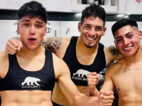 Damián se alegra por hacer un gol a estadio lleno