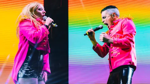 El exitoso dúo se presentó este sábado en el Movistar Arena.