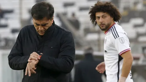 Gustavo Quinteros tuvo otro diálogo fuerte con Maxi Falcón en la victoria de Colo Colo ante la UC.