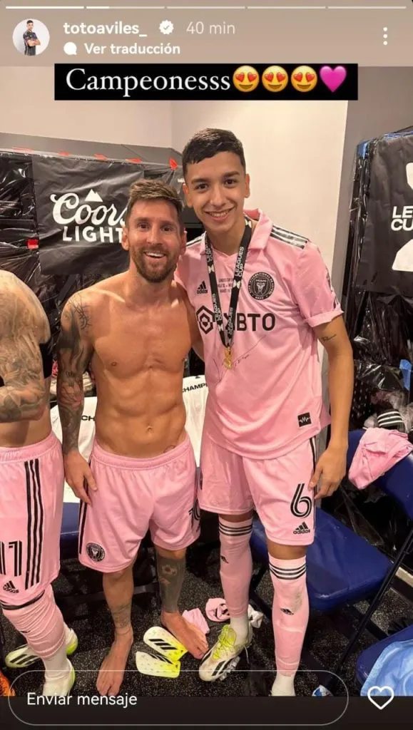 Captura Instagram Tomás Avilés.